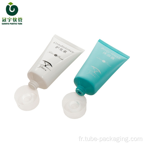 Tube plastique de 30 ml pour emballage de shampoing
